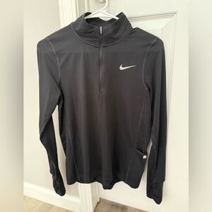 Nike Black Half-Zip Long Sleeve Top